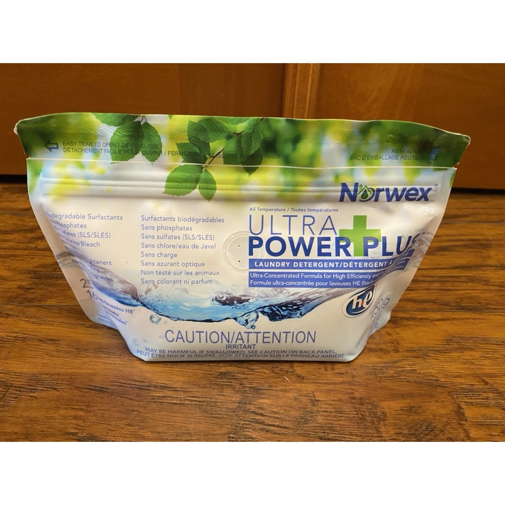 Norwex Ultra Power Plus Laundry Detergent Powder Microfiber Cleaner Scrub Brush - Picture 4 of 7